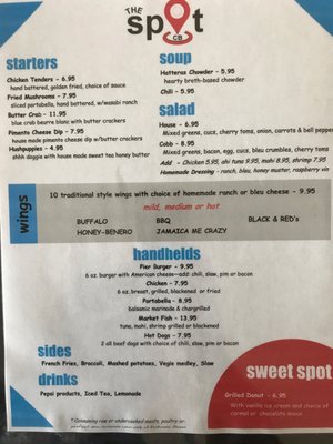 Menu photo 8 The Spot Carolina Beach, NC