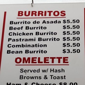 Queens Burgers - Menu says burritos are $5.50, but I was charged $6 & received rude customer service by the cashier when I questioned price discrepancy - Burgers Near Me - Pacoima, California Queens Burgers - Menu says burritos are $5.50, but I was charged $6 & received rude customer service by the cashier when I questioned price discrepancy - Burgers Near Me - Pacoima, California