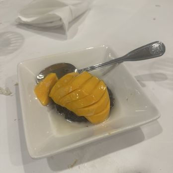 Banana Leaf Restaurant - Black Sticky Rice with Mango - Singaporean Near Me - Milpitas, California