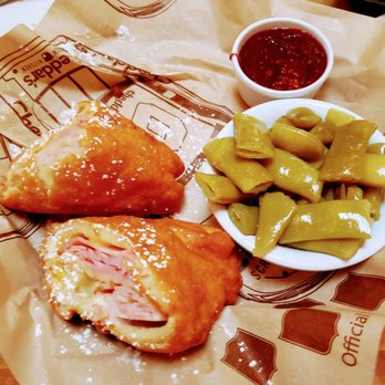 Cheddar's Scratch Kitchen - Monte Cristo sandwich quarters and their version of green beans - American Near Me - Lansing, Michigan