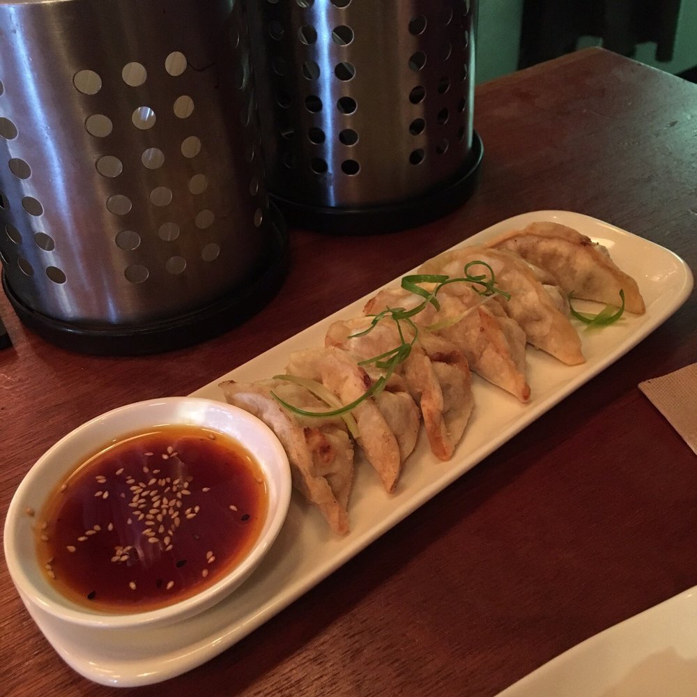 Block Kitchen + Bar - Pork and Kimchi Dumplings! One of the specials and only 8 dollars! - Sandwiches Near Me - Banff, Alberta