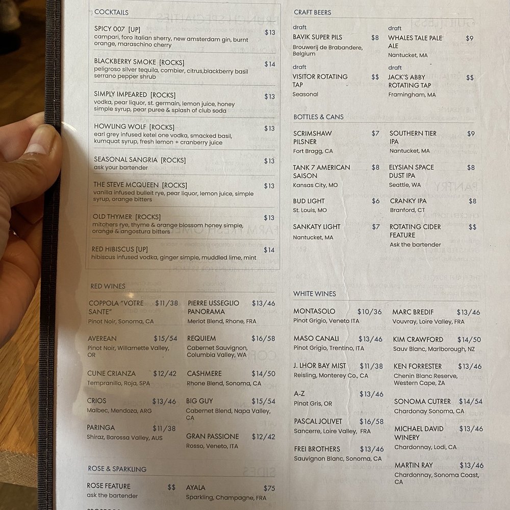 The Cottage Wellesley - Drink menu - New American Near Me - Wellesley, Massachusetts The Cottage Wellesley - Drink menu - New American Near Me - Wellesley, Massachusetts