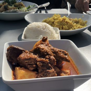 My Burma - Burmese Lamb Curry with Potatoes, Combination Fried Rice Coconut Rice - Burmese Near Me - Davis, California My Burma - Burmese Lamb Curry with Potatoes, Combination Fried Rice Coconut Rice - Burmese Near Me - Davis, California