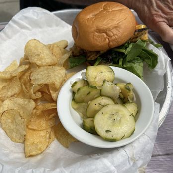 Sam's Chowder House - Blackened fish sandwich- rock fish - Seafood Near Me - Half Moon Bay, California