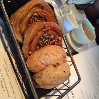 Canoe - Small Pecan Sticky Buns (best) and Scones (okay) basket - New American Near Me - Atlanta, Georgia Canoe - Small Pecan Sticky Buns (best) and Scones (okay) basket - New American Near Me - Atlanta, Georgia