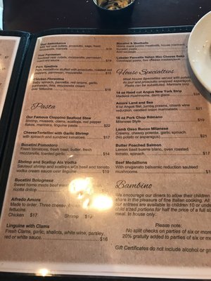 Menu photo 6 Amore Fine Italian Ristorante Floyds Knobs, IN