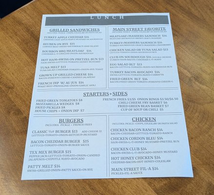 Menu photo 3 Main Street Deli and Diner Taylor, TX Menu photo 3 Main Street Deli and Diner Taylor, TX