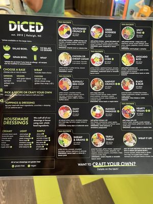 Menu photo 3 DICED Salads, Wraps & Bowls - Cary Cary, NC