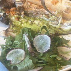 Torogoz - Fish of the day and radish salad