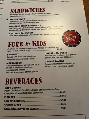 Menu photo 3 Lou Malnati's Pizzeria Chicago, IL