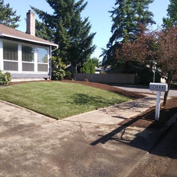 Cascade Home and Garden - Wanted seed at first, then decided on sod, and Jorma did a rounded corner instead of a sharp corner on the sod.(which looked better) - General Contractors Near Me