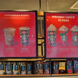 Starbucks - Dec 2023 menu