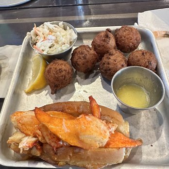 Shuckin' Shack Oyster Bar - Lobster roll and hush puppies - Seafood Near Me - Cumming, Georgia Shuckin' Shack Oyster Bar - Lobster roll and hush puppies - Seafood Near Me - Cumming, Georgia