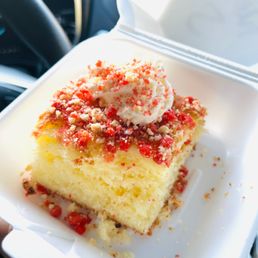 Strawberry Crunch Cake
