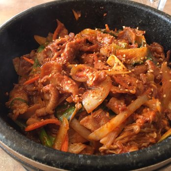 Eden Korean Restaurant - Spicy pork dolsot. Very good - Korean Near Me - Cherry Hill, New Jersey Eden Korean Restaurant - Spicy pork dolsot. Very good - Korean Near Me - Cherry Hill, New Jersey