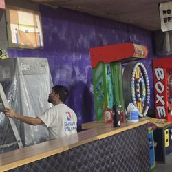 Roll Arena Family Skating Center - Painting the walls