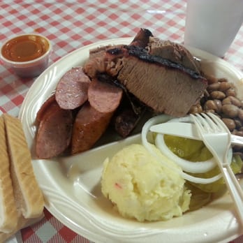 Mumphord's Place BBQ - Three meat plate - Barbeque Near Me - Victoria, Texas Mumphord's Place BBQ - Three meat plate - Barbeque Near Me - Victoria, Texas