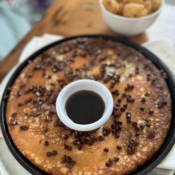 Meribo - Wood Fired Pancake with chocolate chips - Pizza Near Me - Covington, Louisiana