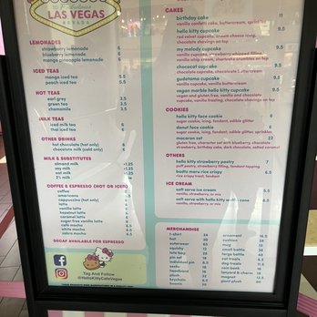 Hello Kitty Cafe - Menu - Desserts Near Me - Las Vegas, Nevada Hello Kitty Cafe - Menu - Desserts Near Me - Las Vegas, Nevada