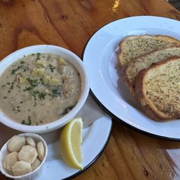 Clam chowder, tasty