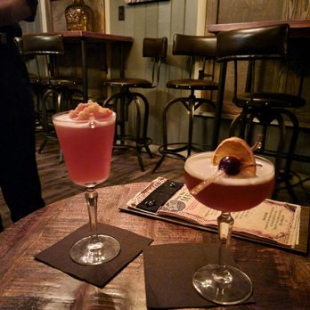 The Thirsty Cobbler - two cocktails on a table - Speakeasies Near Me - Ocala, Florida