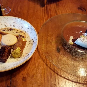 Acanto - Cookie and candy platter; chocolate budino - Italian Near Me - Chicago, Illinois Acanto - Cookie and candy platter; chocolate budino - Italian Near Me - Chicago, Illinois