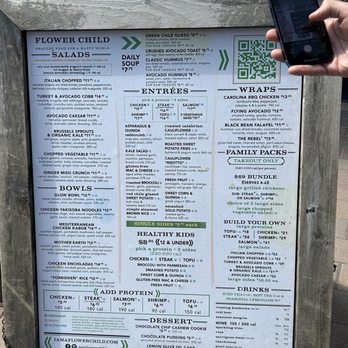 Flower Child - Menu - Salad Near Me - Del Mar, California Flower Child - Menu - Salad Near Me - Del Mar, California