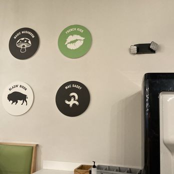 Burger Burger - a variety of plates on a wall - Burgers Near Me - Bloomington, Minnesota