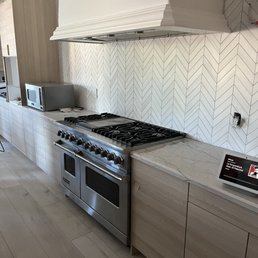 Marble backsplash Marble backsplash