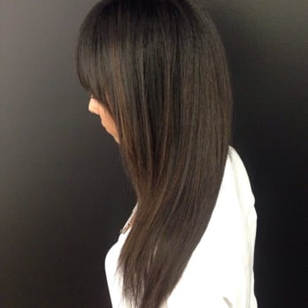 Umbrella Salon - Chocolate brown painted color. - Hair Salons Near Me - Campbell, California