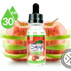 Tobacco Junction - Apple Snap- Which is a 70vg/30pg juice and only comes in a 30ml glass bottle with dripper at this time in 0, 3 or 6mg