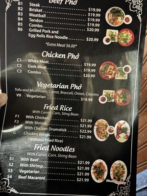 Menu photo 2 PC Pho Park City, UT