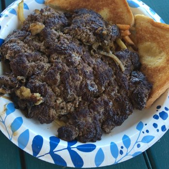 Hookers Grill - Hamburger Steak with Fries - Burgers Near Me - Fort Worth, Texas Hookers Grill - Hamburger Steak with Fries - Burgers Near Me - Fort Worth, Texas