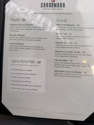 Menu photo 1 Carbonara Arlington, VA