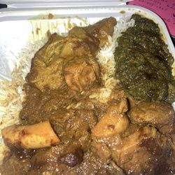 Indian Biriyani House - Lamb, spinach and eggplant.