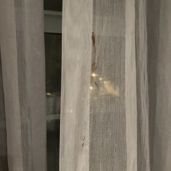 Esme Hotel Miami Beach - Blood stain on curtain - Hotels Near Me - Miami, Florida