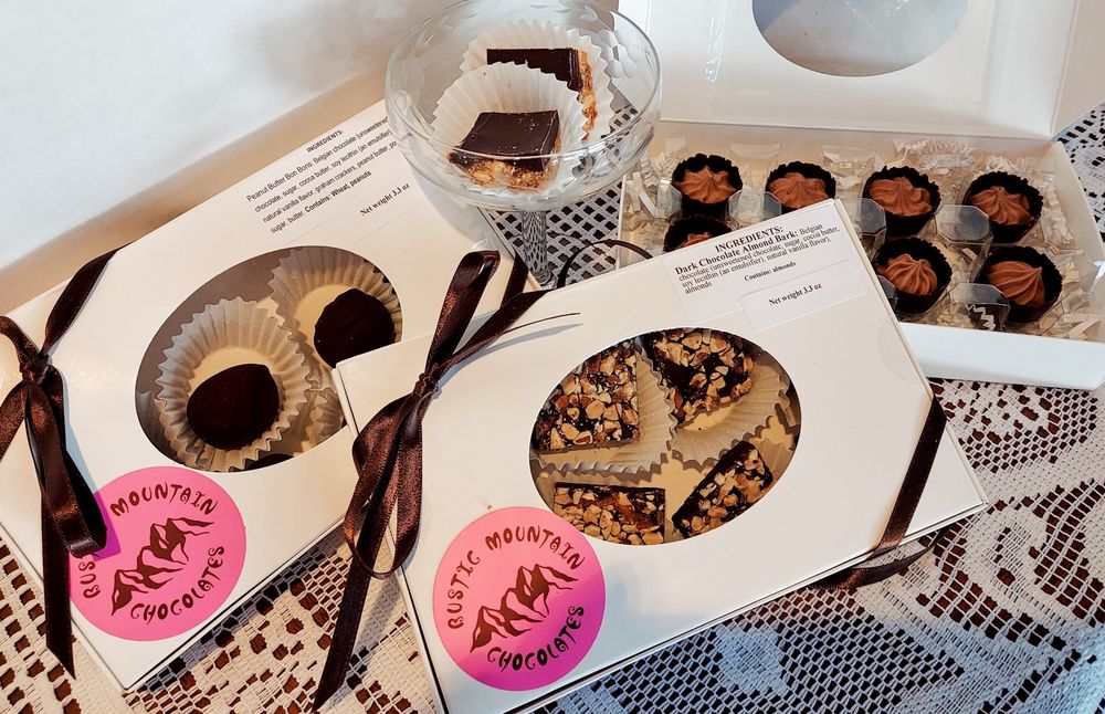 Rustic Mountain Chocolates & The Silver Fawn Jewelry Logo