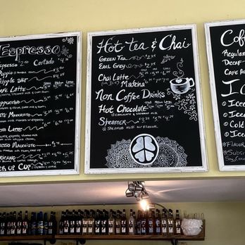 Driftwood Coffee Company - Menu sign boards (Aug 2024) - zoom in for details and prices - Coffee & Tea Near Me - Corolla, North Carolina Driftwood Coffee Company - Menu sign boards (Aug 2024) - zoom in for details and prices - Coffee & Tea Near Me - Corolla, North Carolina