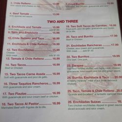 La Fiesta Mexican Food - Menu2 2026