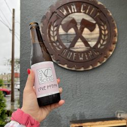 Twin City Brewing - Rose lavender cider they offer