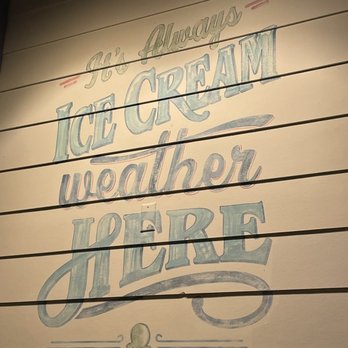 Boardwalk Ice Cream - a sign on the side of a building - Ice Cream & Frozen Yogurt Near Me - Orlando, Florida