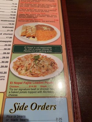 Menu photo 3 El Nopal Mexican Resturant Mount Washington, KY Menu photo 3 El Nopal Mexican Resturant Mount Washington, KY