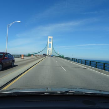 Mackinac Bridge - Mackinac Bridge approach going north - Landmarks & Historical Buildings Near Me - Saint Ignace, Michigan
