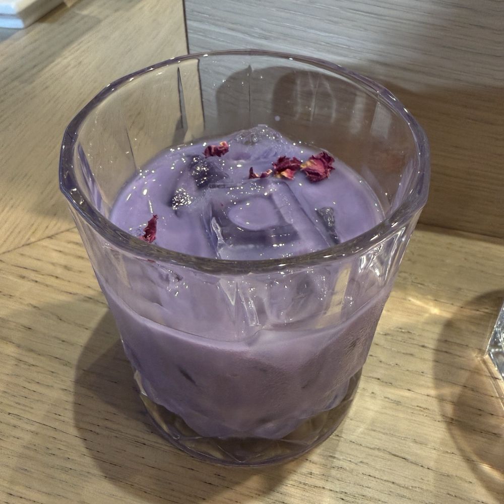 Akami Sushi - Ube horchata cocktail. Definitely ube not oob - Sushi Bars Near Me - Arcadia, California