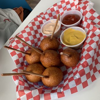 Sten's Burger Strand - A litter of corn puppies! - Burgers Near Me - Dunsmuir, California