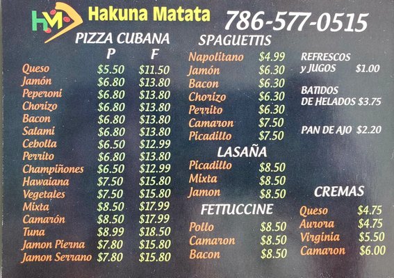 Hakuna Matata Pizza Cubana by null