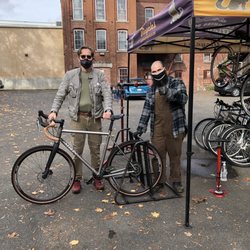 Laughing Dog Bicycles - Merlin Mark with Jacob master bike builder