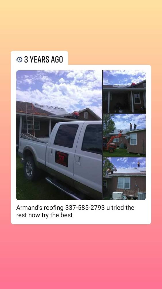 Slide of Armands Roofing