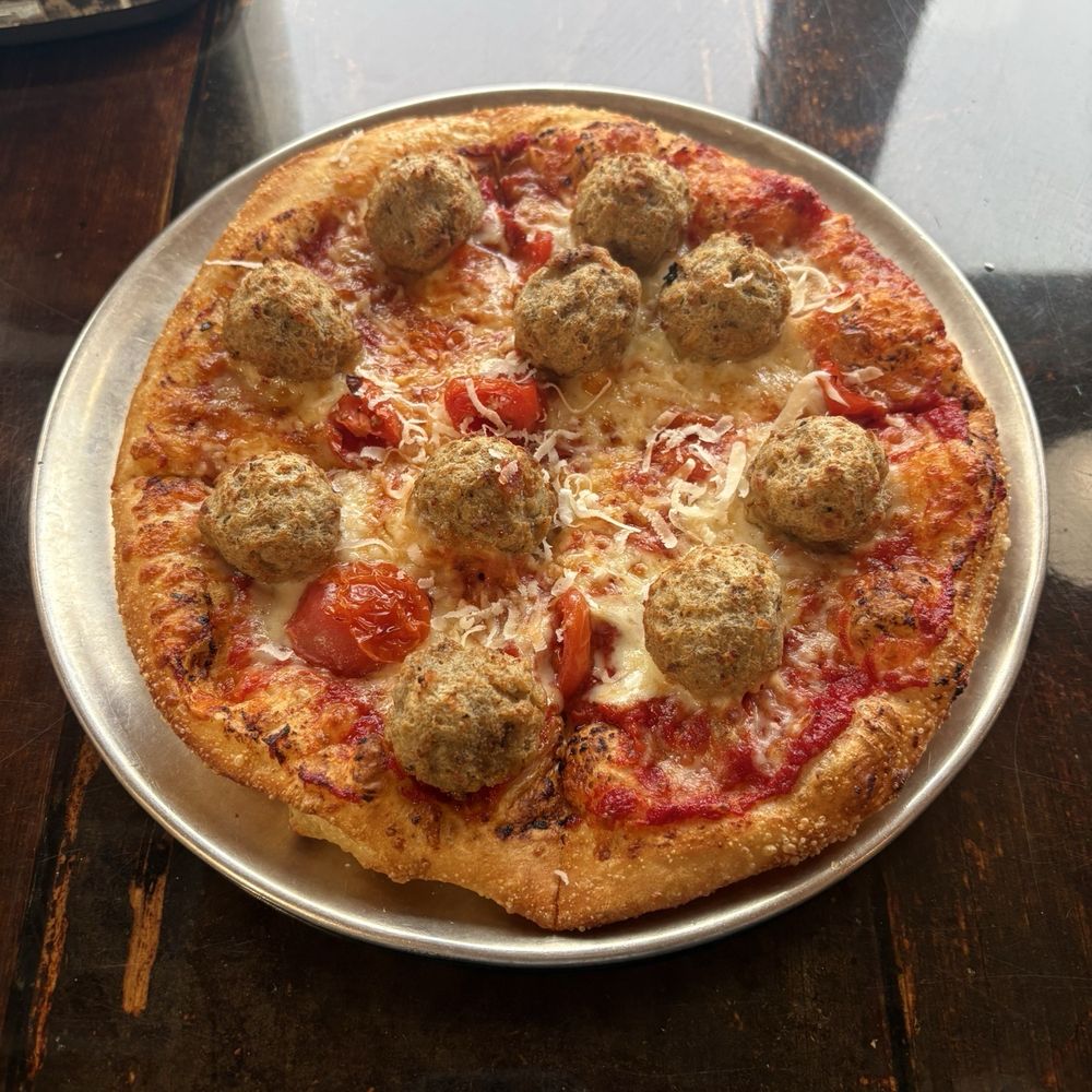 Meatball Pizza
