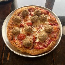 Meatball Pizza